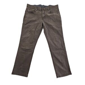 WP Weatherproof Canvas Utility Pants Men's 38Wx30L Ash Brown Straight Leg EUC LN